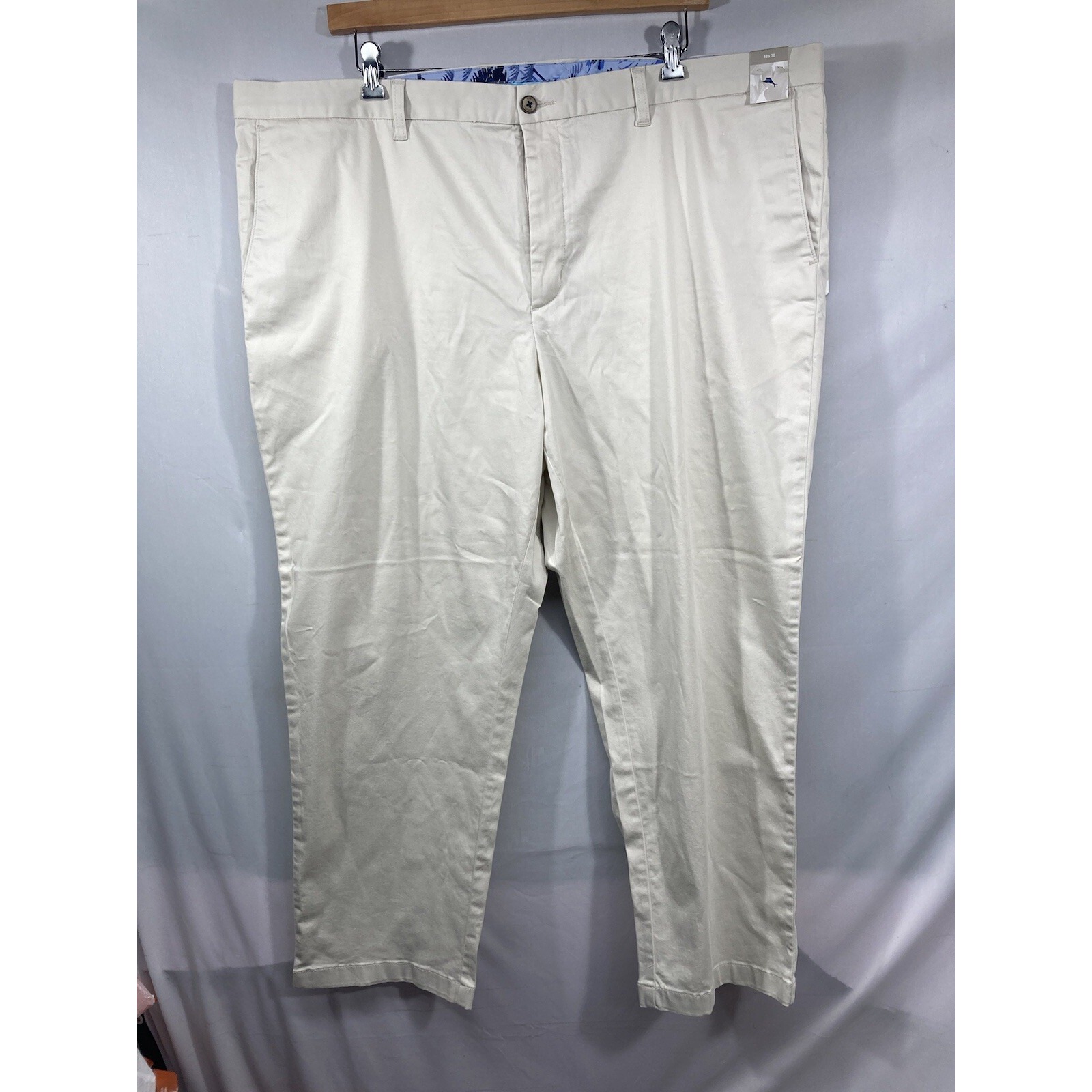 Tommy Bahama Boracay Flat Front Pants - Bleached Sand 48x30 Nwt $158